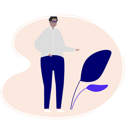 Behavioral health treatment practitioner illustration